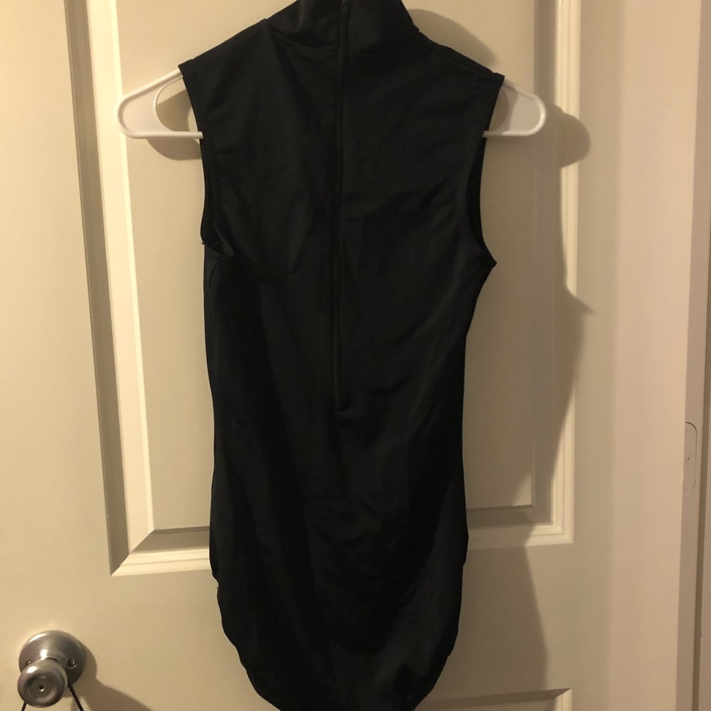 Black Balera Mock Neck Leotard